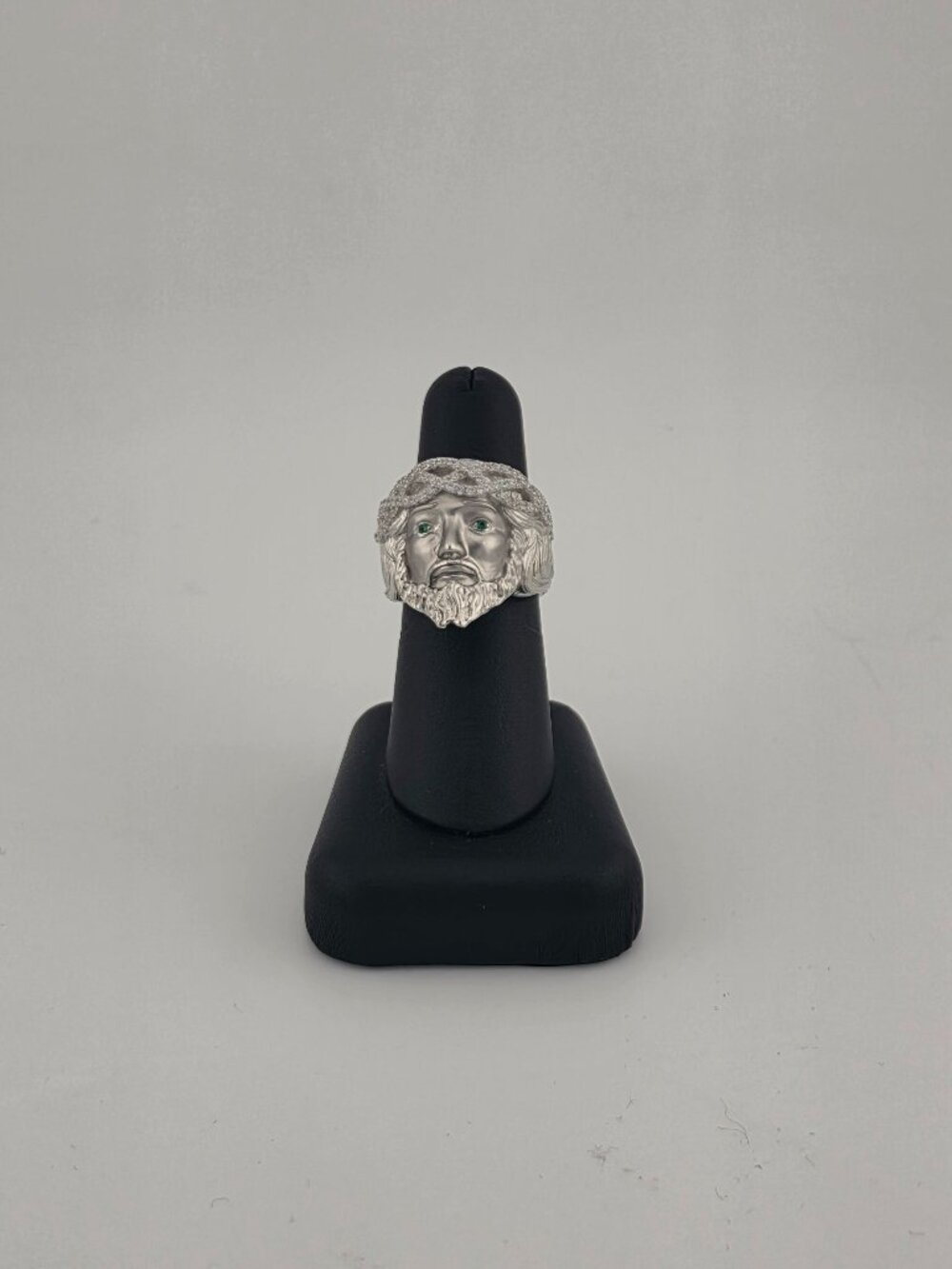 Brand New Sterling Silver 925 Jesus Face Ring